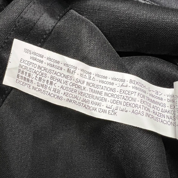 NWT ZARA Strapless Satin Effect Top Black XS - Picture 10 of 10